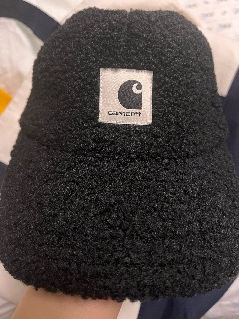 Carhartt WIP Black Sherpa Hat